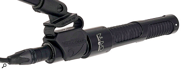 The N28’s clip is decoupled from the stand by a soft plastic loop that adds a degree of shock protection.