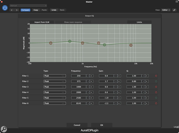 A comprehensive equaliser lets you massage the overall tonality of the results.