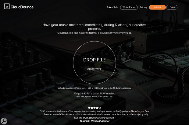 CloudBounce began as an automated mastering service, but is evolving into a more ambitious AI-assisted music production space called dBounce.