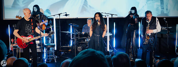 AM/PM performing live at the All Is Joy screening theatre in Soho, London.