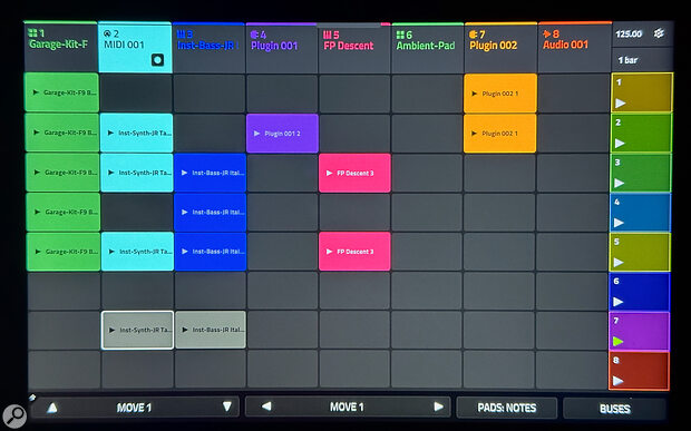 The Matrix page is central to Live III’s new clip‑based workflow.