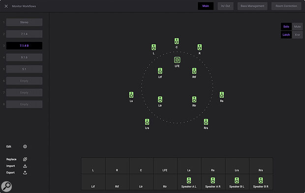 Screen 3: Selecting Monitor Workflows in Apogee Control 2 opens the monitor configuration window.