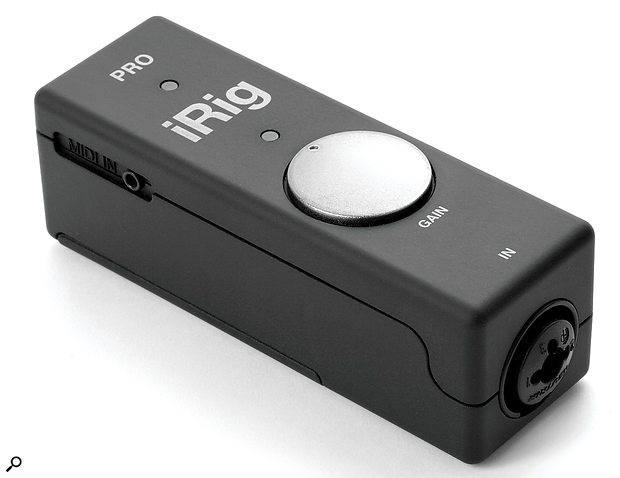 IK Multimedia iRig Pro iOS audio interface.