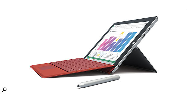 The Microsoft Surface 3 with optional Surface Pen and Type Cover.