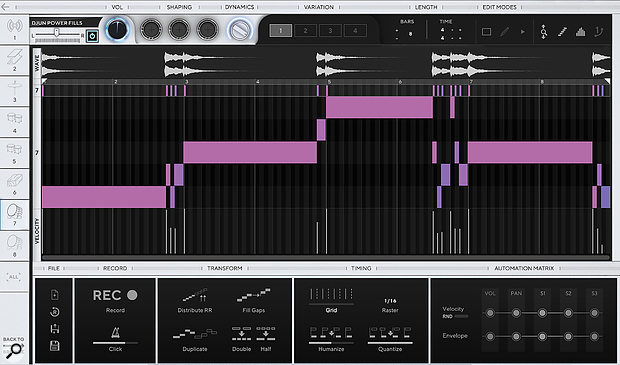 Powerful MIDI sequencing options provide plenty of user control.