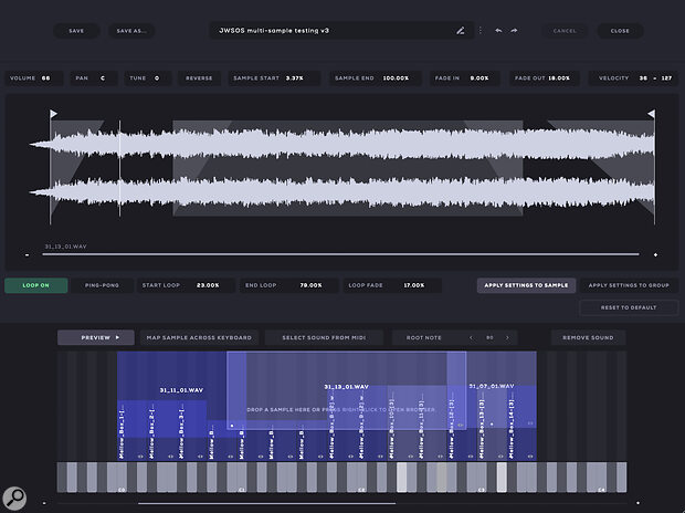 Once you purchase one of Audiomodern’s own expansion packs, you can unlock the full Sample & mapping feature set within Soundbox.