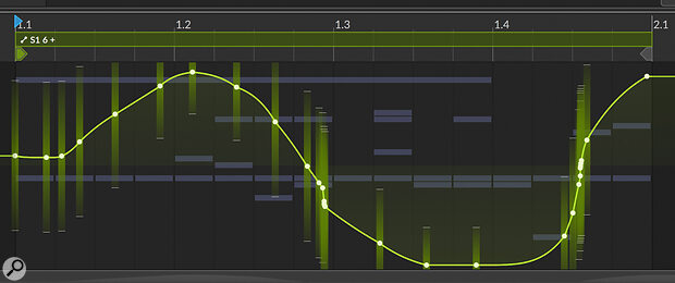 Setting spread ranges for automation points.