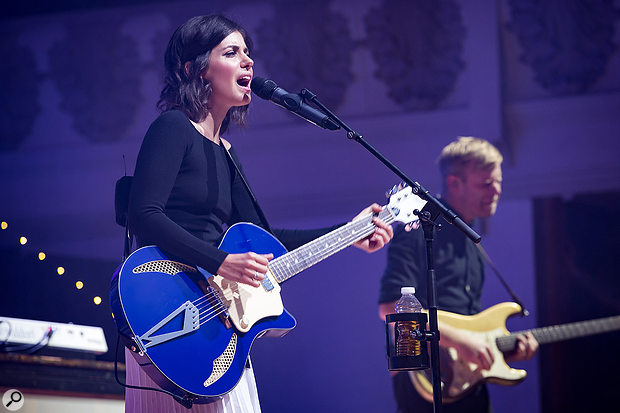 Although usually a Shure fan, Bryony opted for a DPA d:facto mic on Katie Melua’s vocals.