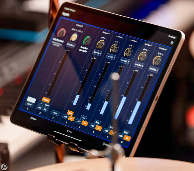 The Focusrite Control 2 software is very slick and mature, and boasts the useful capability of being remotely controlled from a tablet on the same Wi‑Fi network as the host computer.