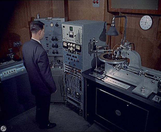 Cutting Engineer Derek Moore in one of Pye's two cutting rooms. 