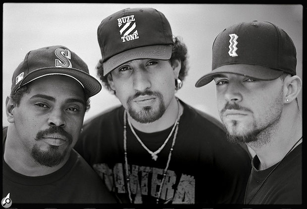 Cypress Hill. From left to right: Sen Dog, B‑Real and DJ Muggs