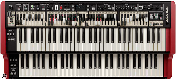 How strong are you feeling? The Nord Organ 3 measures 985 x 165 x 446mm and weighs a reassuringly hefty 17kg.