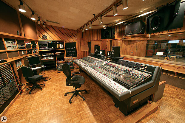 The control room in The Power Station’s Studio C, now part of Avatar Studios. 