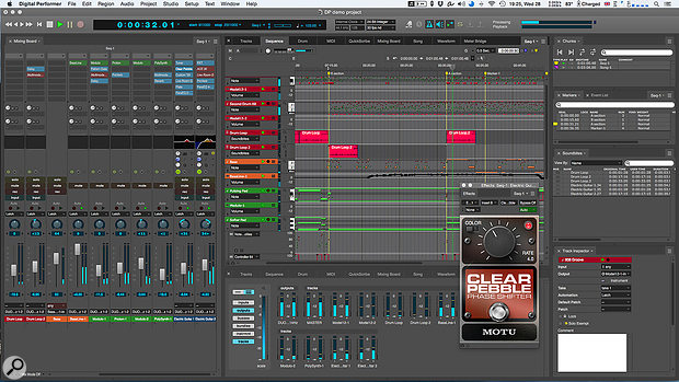 A typical view of DP in action, with a  well-stocked Consolidated Window. The on-trend dark grey look is the default appearance for DP9.