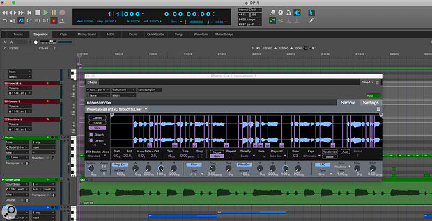 Nanosampler 2 adds features like sample slicing and integrated ZTX time‑ and pitch‑shifting.