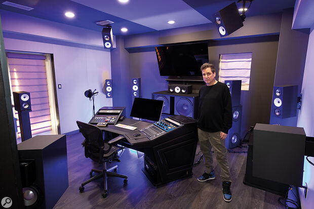 Mike Dean’s B room is kitted out with an impressive Dolby Atmos mixing setup.