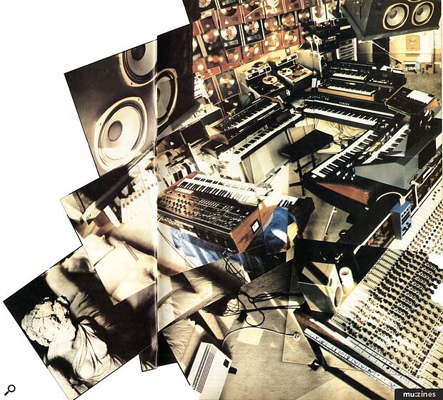 Nemo Studios c.1984 showing Vangelis' keyboard setup.