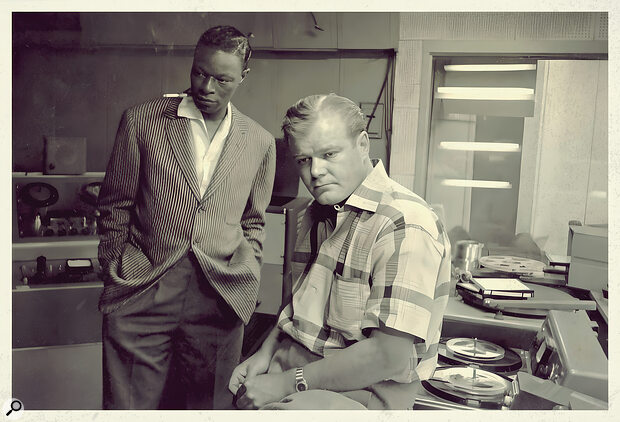 Bill Putnam Sr (right) with Nat King Cole.
