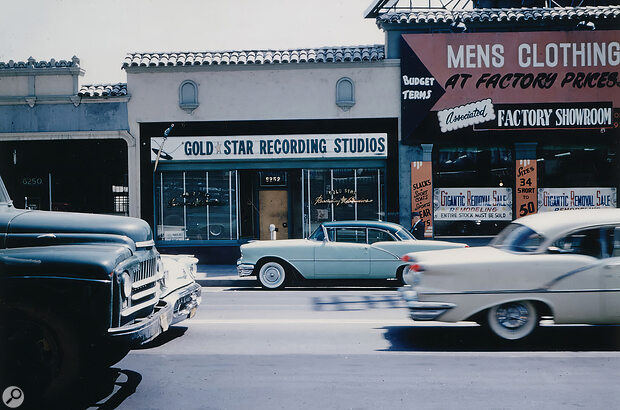 Exterior of Gold Star Recording Studios, early 1950s.