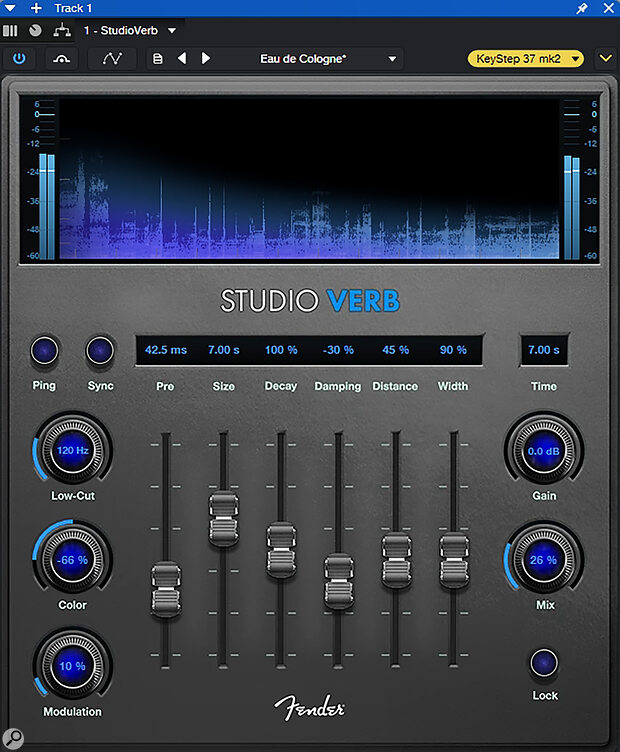 Studio Verb is inspired by the classic Lexicon 224 reverb.