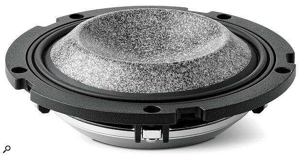 Focal’s unusual M‑profile midrange dome.