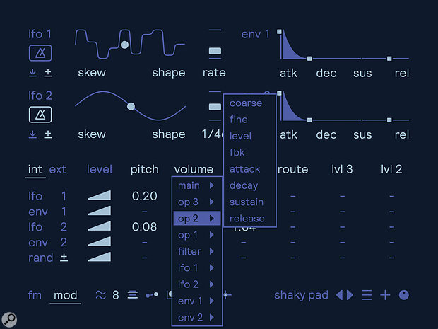 Pivot’s Modulation page.