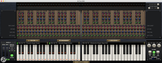 Clicking Key Edit reveals the detailed key editing controls, allowing you to recreate some of the vagaries and inconsistencies of the original instrument.