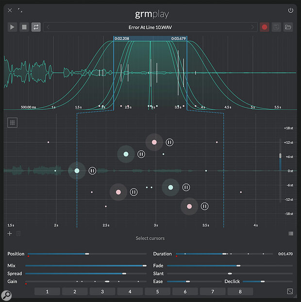 Atelier’s Play module can be anything from a simple sample playback device to a complex granular source.