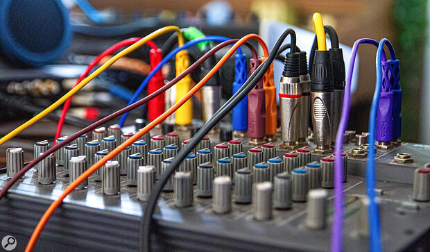 This small mixer is used mainly to colour the sound, rather than for mixing in the conventional sense.