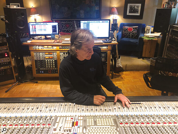 Bob Clearmountain in the control room at his Mix This! studio.