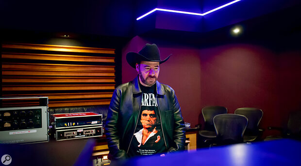 Matt Schwartz at NRG Studios, one of many studios used for the making of One More Time.