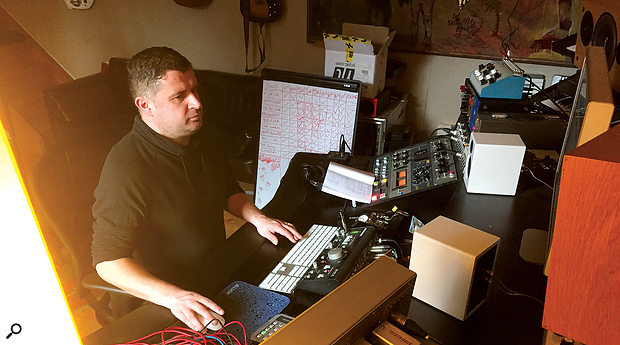 Rob Kirwan in his Exchequer Studio, Dublin.