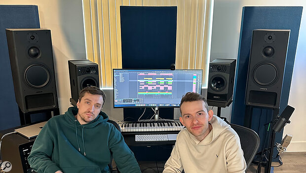 Space Primates are Marc Sibley (left) and Nathan Cunningham.