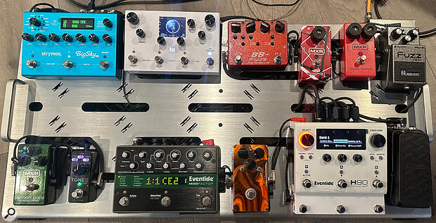 Effects pedals have an important role to play in Space Primates’ writing and production.