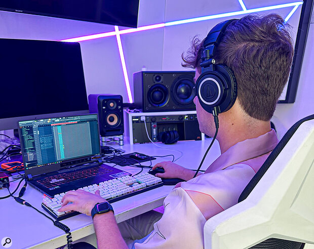 “I’m out there with my Windows PC with Fruity Loops, my Focusrite 2i2 interface, and my clunky wireless keyboard that looks like it’s from the ’90s...”