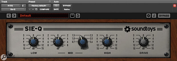 Soundtoys’ Sie‑Q was used to make the lead vocal ‘crispier’.