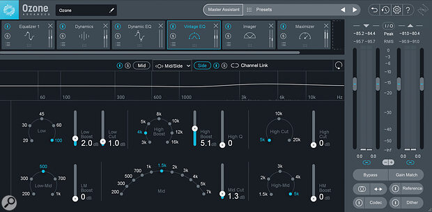 Todd Hurtt used iZotope’s Ozone 9 mastering plug‑in as the last processor on his ‘Sub Mix’ bus.