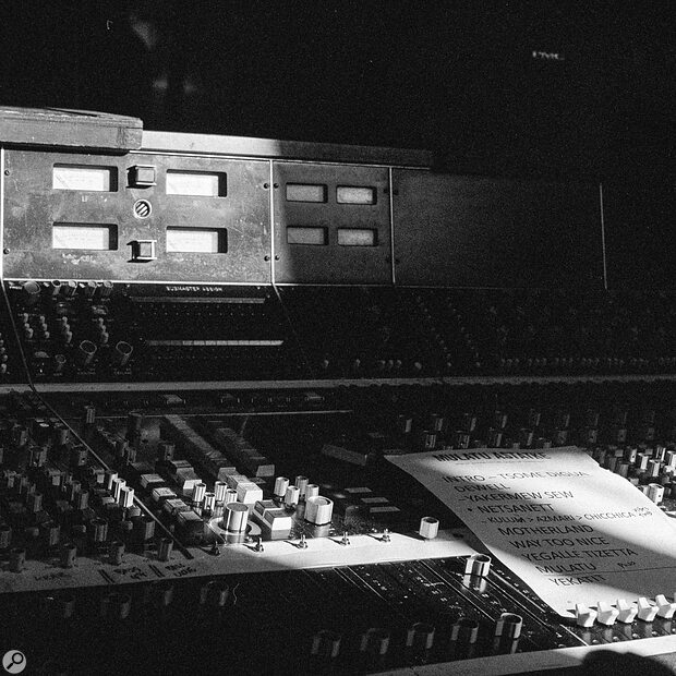 RAK’s vintage API console was the main source of mic preamps and EQ for tracking.