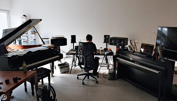 Jung Jae‑il’s studio is a relatively Spartan affair.