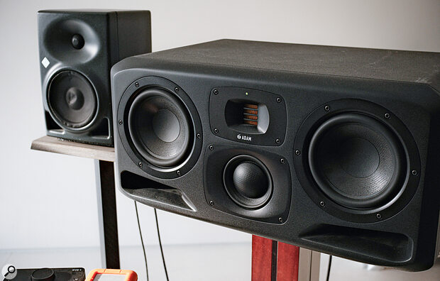 Jung Jae‑il is insistent on the importance of auditioning music on multiple monitoring systems, including his ADAM and Neumann speakers.