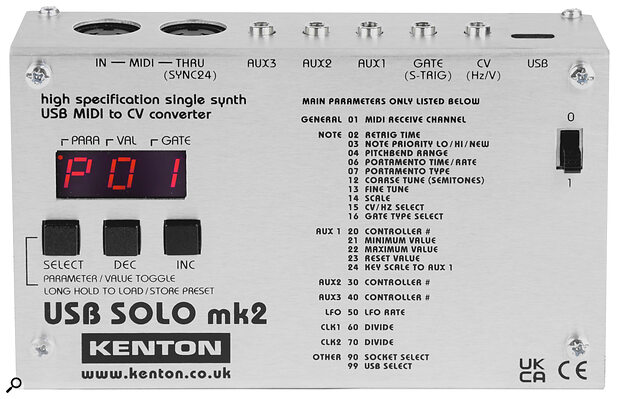 The USB Solo Mk2 is conveniently small, measuring 140 x 87 x 45mm and weighing just 210g.