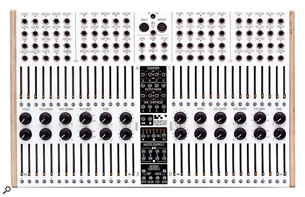 The Komplex’s front panel measures 290 x 460mm, making it just the right size for rackmounting.