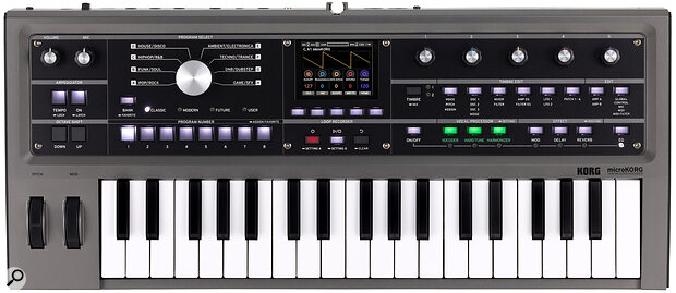 The microKORG2 measures 542 x 238 x 65mm and weighs a portable 2.1kg.