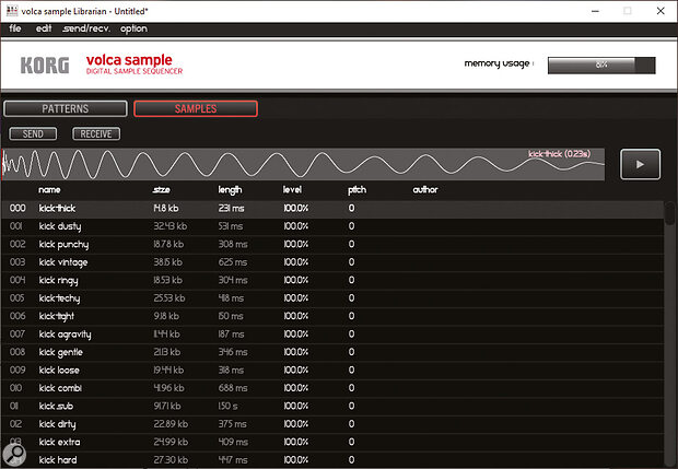 The Librarian software makes importing and managing samples a lot easier.