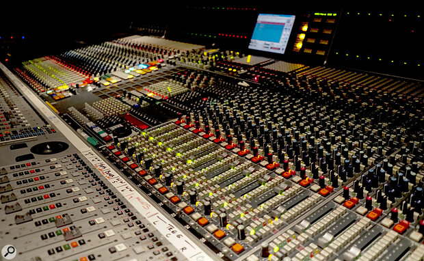 This 72‑channel Neve 88R console is at the heart of the Skywalker Sound control room.