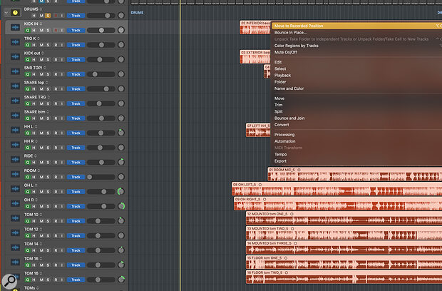 Time‑stamped files can easily be lined up at their correct position by using the Move To Recorded Position command.