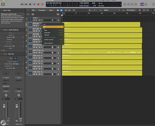 Screen 2: You can switch between Track Alternatives using the track’s drop‑down menu.