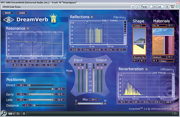 Three reverbs were used for this mix: Universal Audio Dreamverb and Plate 140, and Smartelectronix Ambience.