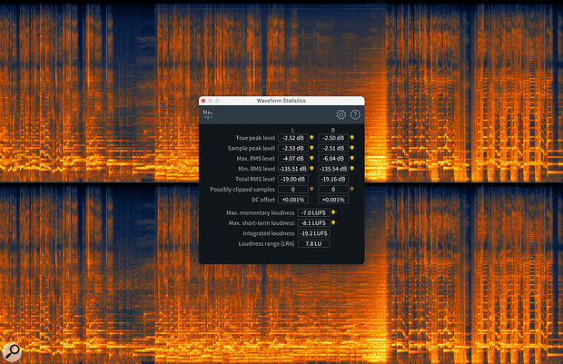 Before (top) and after: mastering has largely preserved the dynamic range of the mix whilst making it appropriately loud for distribution.