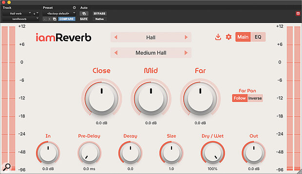 The iamreverb plug‑in was one of several reverbs used for different sources, in this case the accordion.